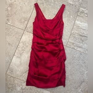 Express Size 0 Rich Red Sleeveless Cocktail Mini Dress